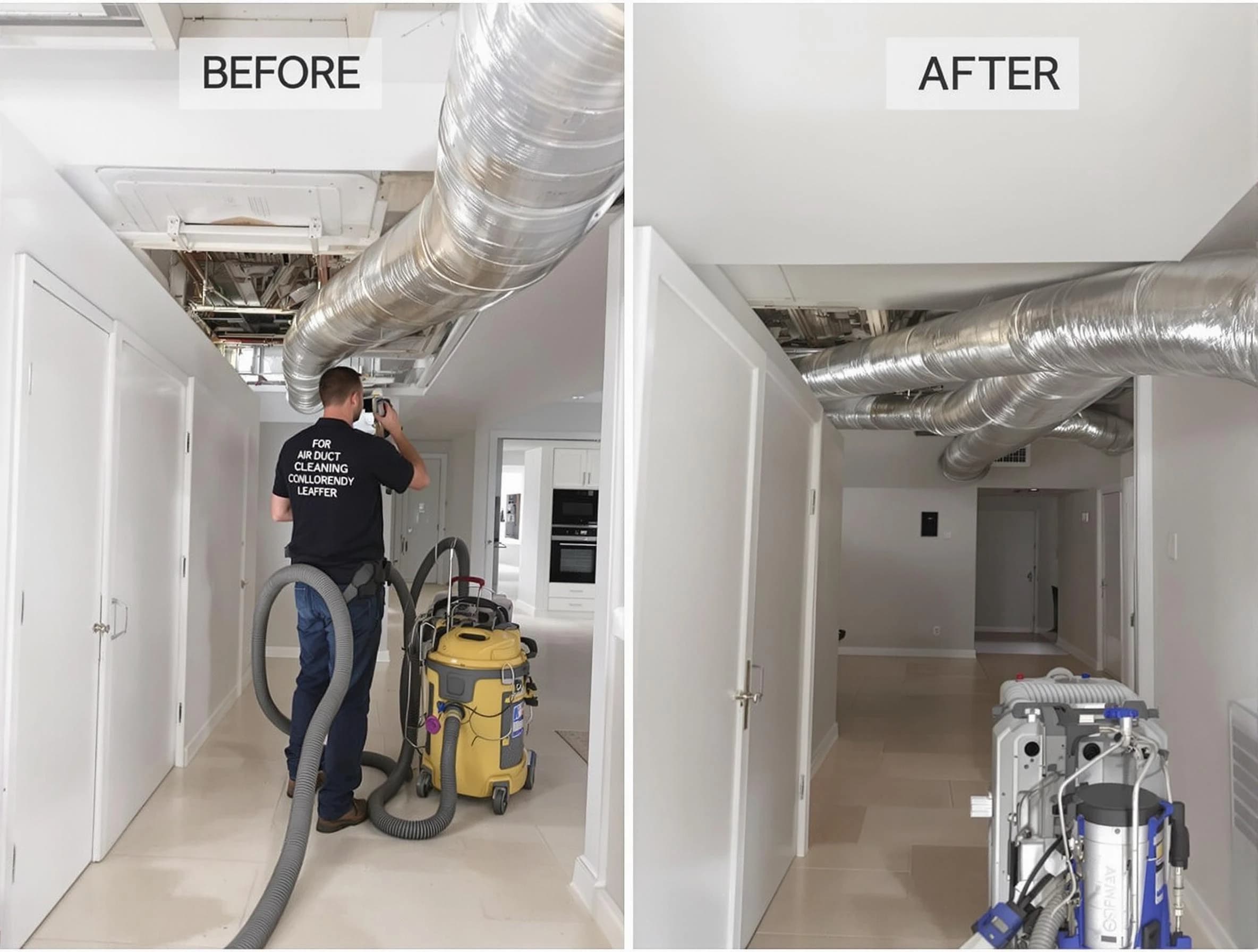 Needham Air Duct Cleaning professional performing thorough air duct cleaning in Needham