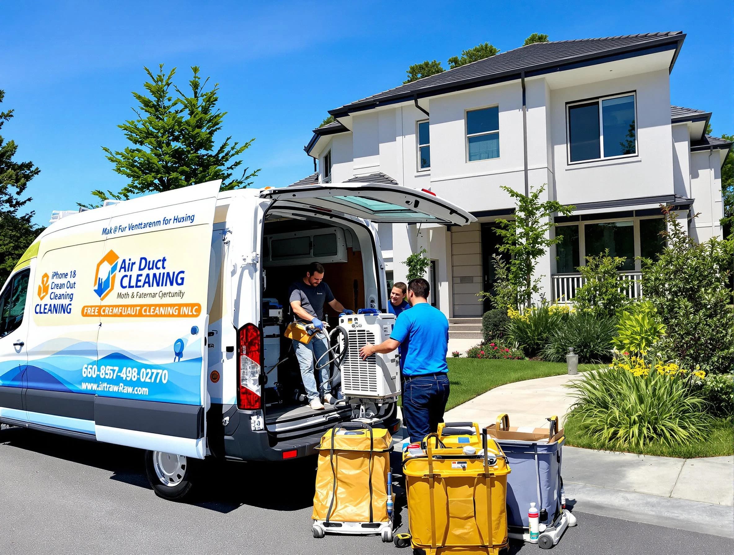 Needham Air Duct Cleaning technician performing professional air duct cleaning in Needham