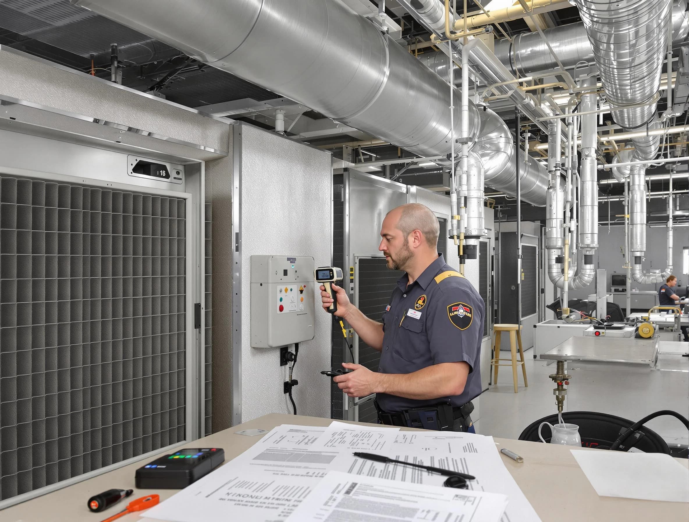 Professional filter system inspection by Needham Air Duct Cleaning in Needham