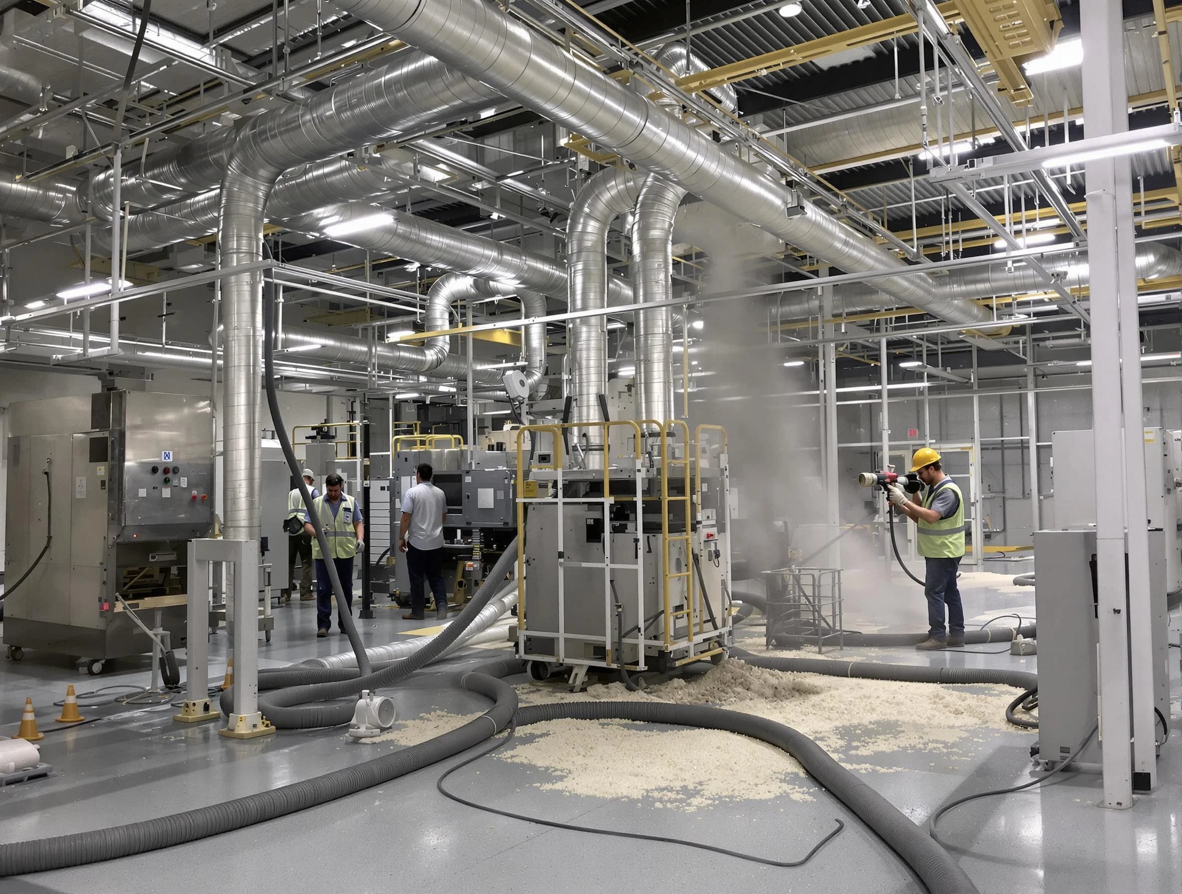 Heavy-duty industrial duct cleaning by Needham Air Duct Cleaning in Needham