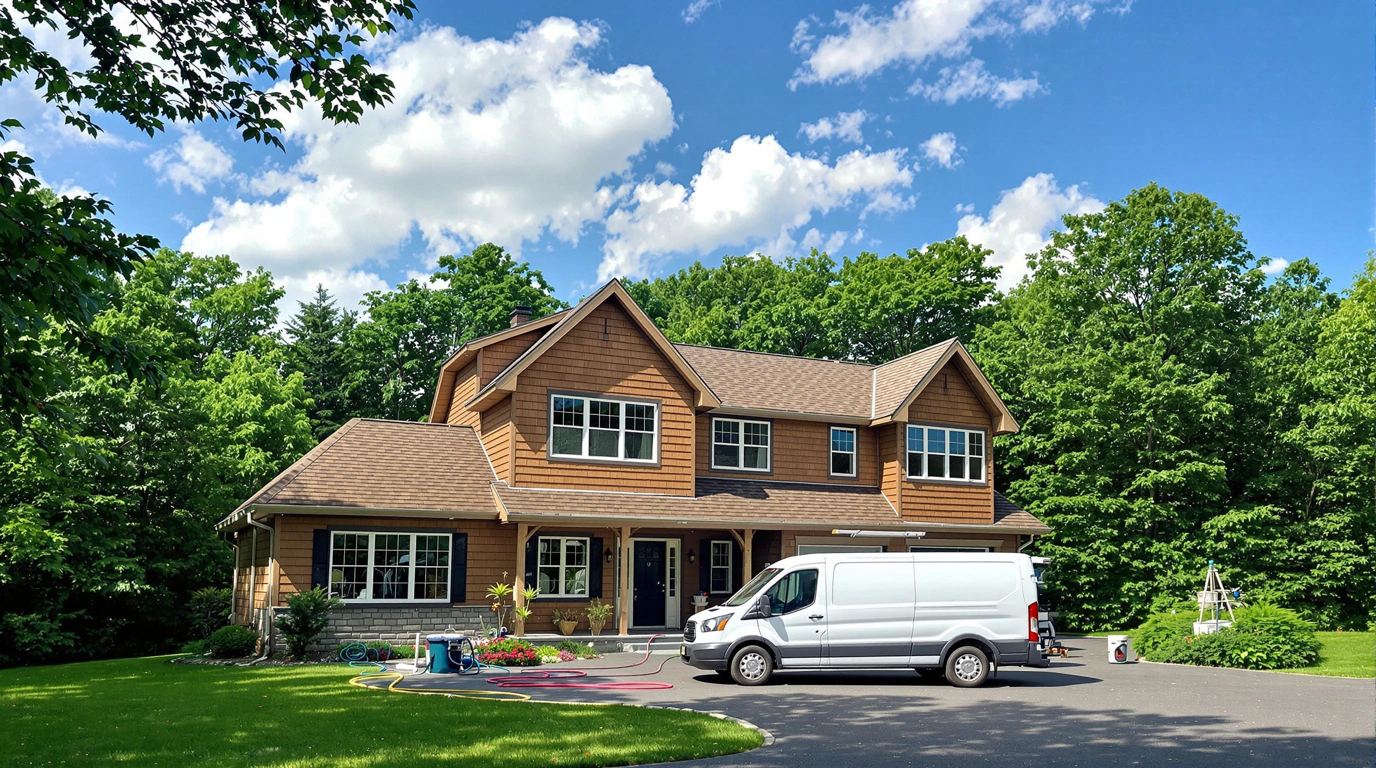 Needham Air Duct Cleaning air duct cleaning crew working in Wellesley, MA