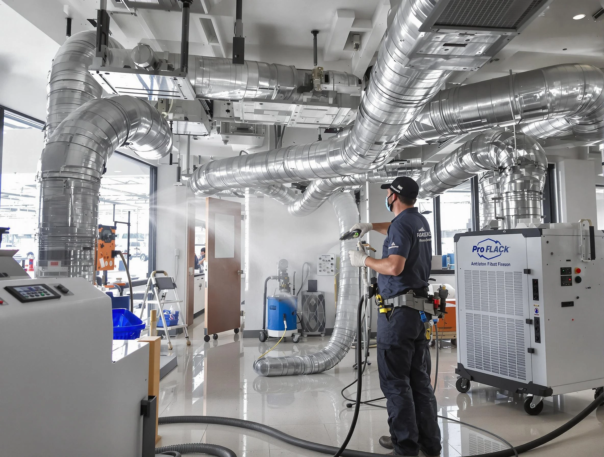 Negative Pressure Air Duct Cleaning in Needham