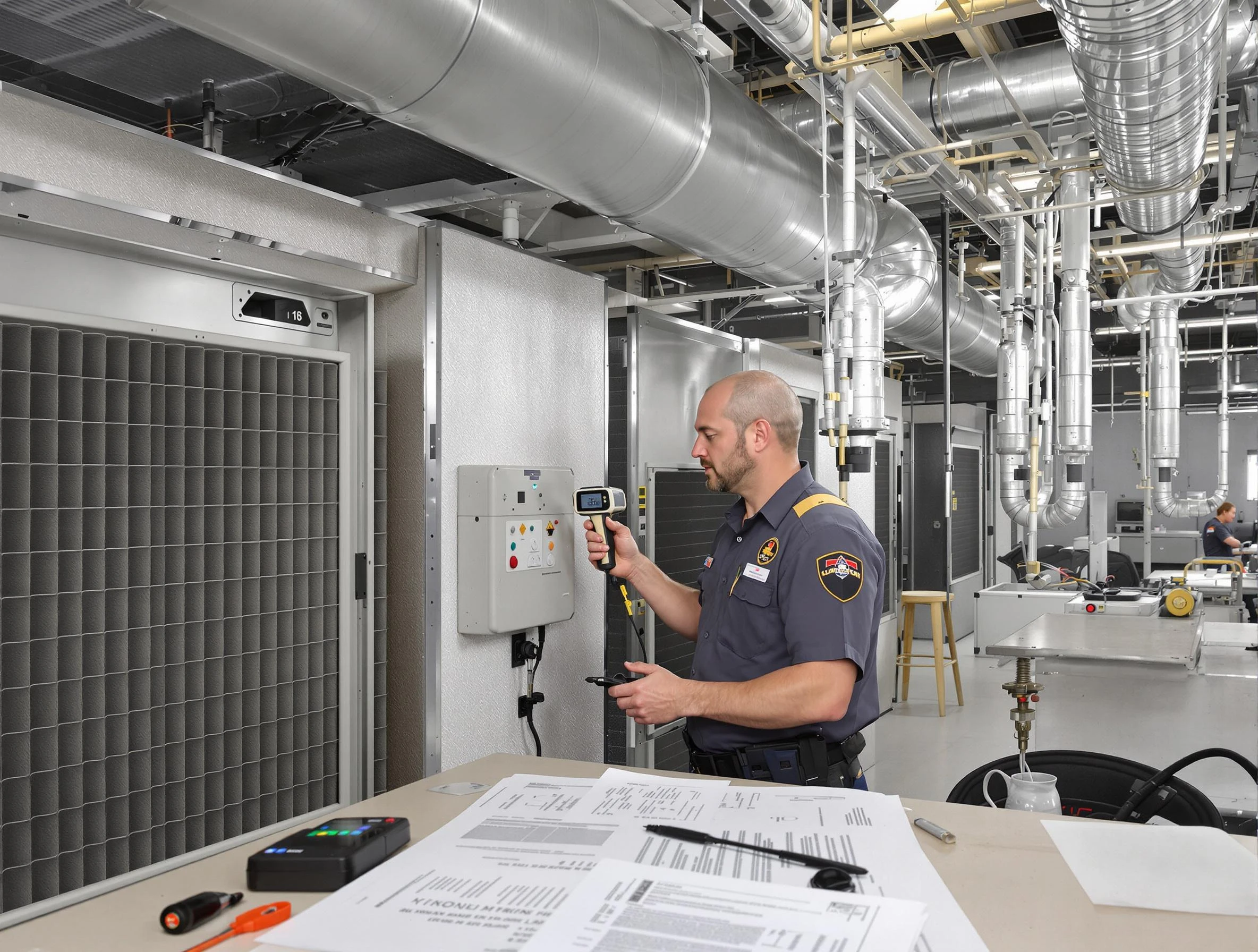 Professional filter system inspection by Needham Air Duct Cleaning in Needham